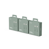 New Cable 1 | 3-Pack Oak Green USB-C to Lightning