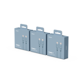 New Cable 1 | 3-Pack Shark Blue USB-C to Lightning