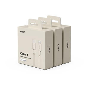 New Cable 1 | 3-Pack Nomad Sand USB-C to Lightning