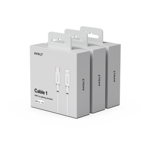 New Cable 1 | 3-Pack Gotland Gray USB-C to Lightning