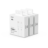 New Cable 1 | 3-Pack Opal White USB-C to Lightning