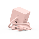 AVOLT - Square 1 New Pink Extension Cord with 30W USB-C Ports